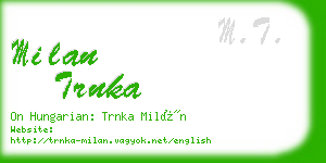 milan trnka business card